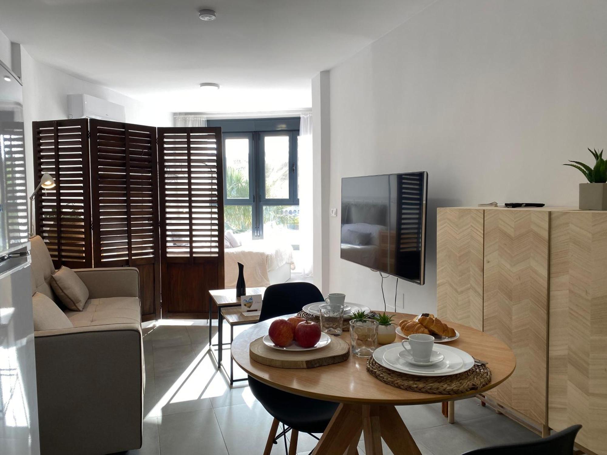 Апартаменты Loft primera línea playa, Cabo de Gata, Wifi Ретамар Экстерьер фото
