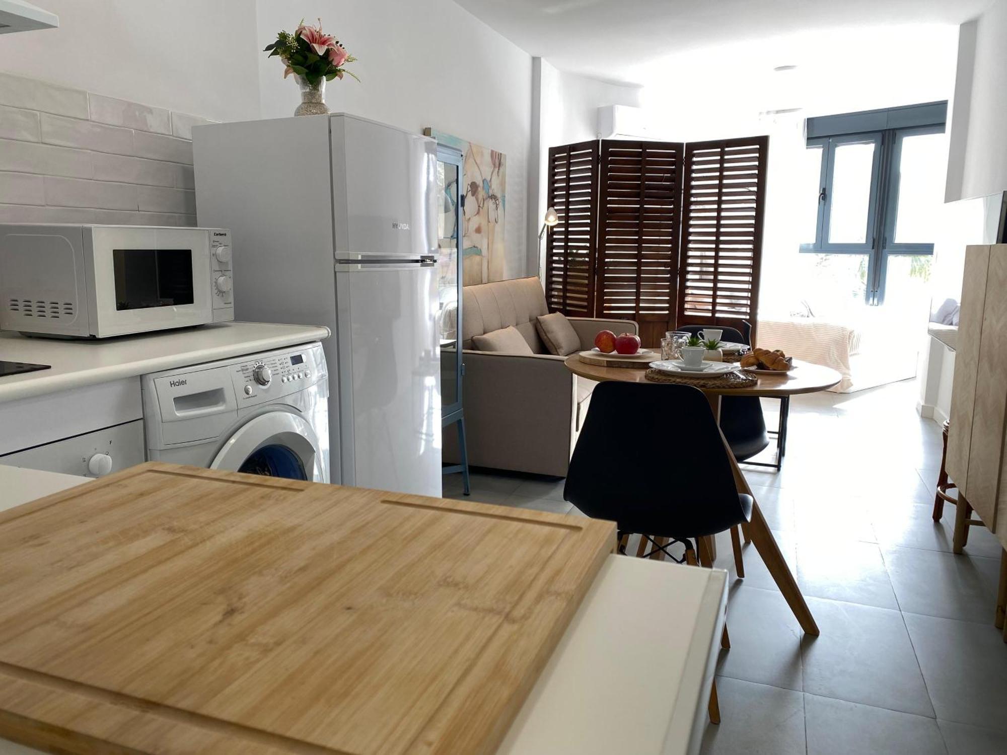 Апартаменты Loft primera línea playa, Cabo de Gata, Wifi Ретамар Экстерьер фото