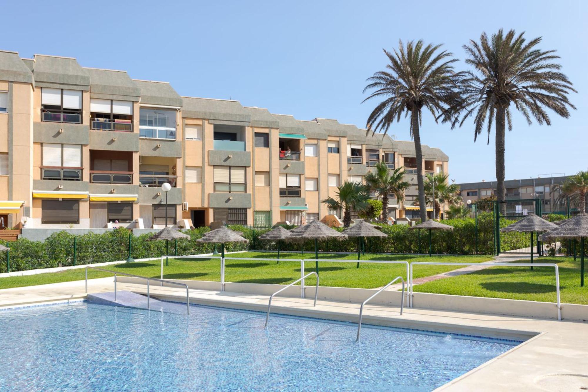 Апартаменты Loft primera línea playa, Cabo de Gata, Wifi Ретамар Экстерьер фото